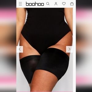 Boohoo Plus Black Thigh Bands